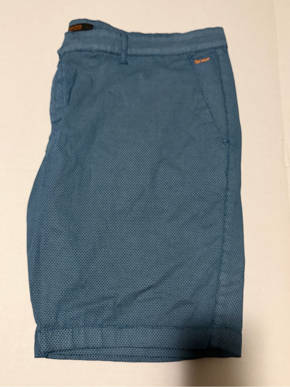 BOSS Hugo Boss Patterned Shorts Men’s Size 50 Blue Cotton Shorts